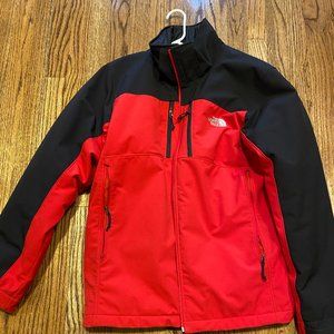 North Face Men's Large Winter Jacket - Red/Black